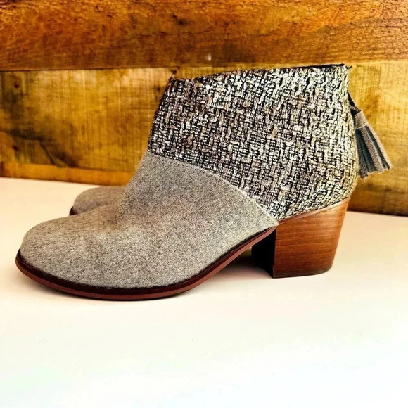 Toms Leila Wool Felt Ankle Bootie - Picture 2 of 9